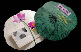設計公(gōng)司-《愛連說》高占祥荷花(huā)攝影藝術展請柬